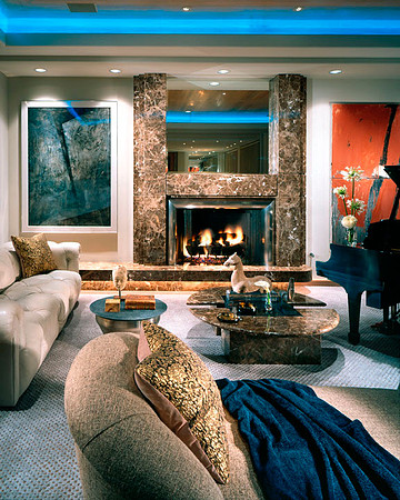 Interior view of Laguna, CA home designed by Arthur Porras