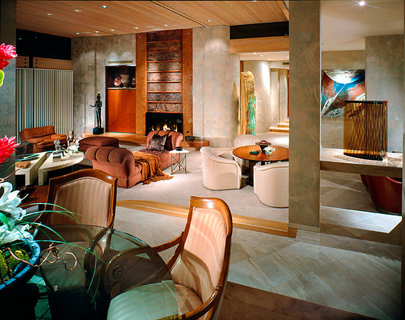Interior view of Palm Springs, CA home