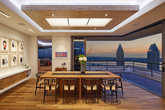 Dining room at Meridien Residence, San Diego, CA