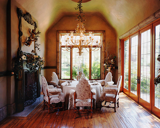 Dining room at Fairbanks Ranch home
